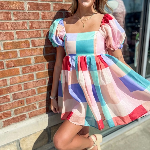 Paper London Multi Color Mini Dress - Picture 1 of 4